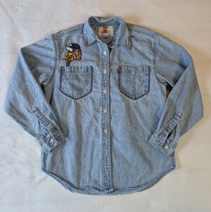 Levi's Light Blue Denim Shirt with Embroidered Detail